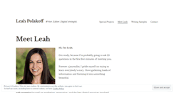 Desktop Screenshot of leahpolakoff.com